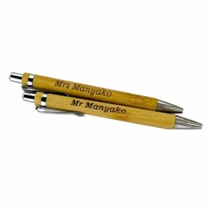 Personalised Laser Engraved Bamboo Pen | Eco-Friendly Gift Pen