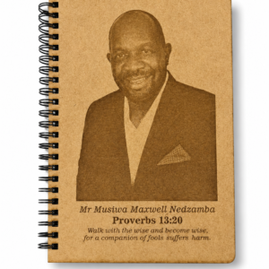 Wooden A5 Engraved Journal | Custom Notebook Gift