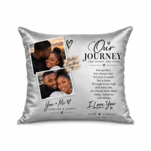 Silver Square Pillow