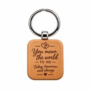 Square Wood Keyholder